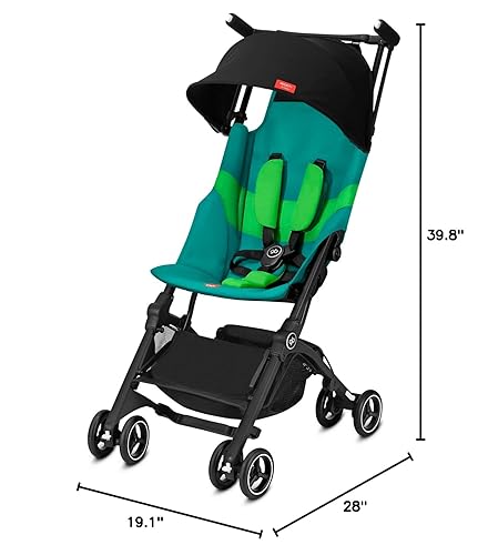 gb Pockit Air All Terrain Ultra Compact Lightweight Travel Stroller with Breathable Fabric in Velvet Black - Jamouz