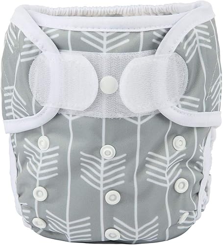 Baby Cloth Diaper Cover Nappy Hook and Loop Double Gusset 6.6lbs to 33lbs (Rabbits Wolves) - Jamouz