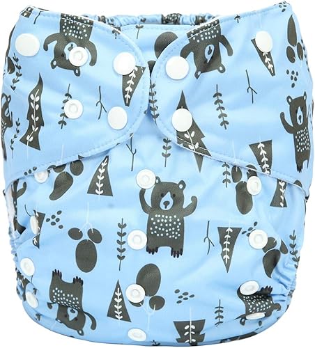 2 to 7 Years Old Junior Big Cloth Diaper Pocket Reusable Baby Kids Toddler (Be Brave) - Jamouz