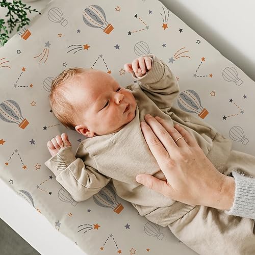 Stretchy Changing Pad Covers for Boys Girls,2 Pack Jersey Knit,Elephant & Whale - Jamouz