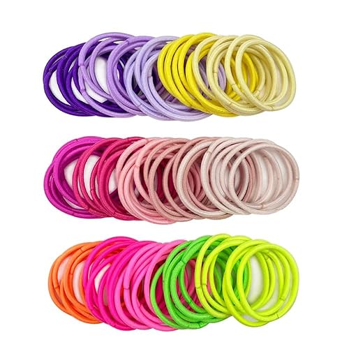 300PCS Black Elastic Hair Ties,2.2cm in Diameter No Crease Small Hair Elastics, Finger Rubber Hair Elastics Hair Ponytail Holders for Women Girls Toddlers Kids - Jamouz