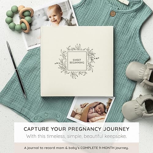 Keepsake Pregnancy Journal to Cherish Forever - A Pregnancy Book to Capture Every Milestone of Mom & Baby’s 9-Month Journey - Pregnancy Baby Journal For Expecting First Time Moms & Experienced Moms - Jamouz