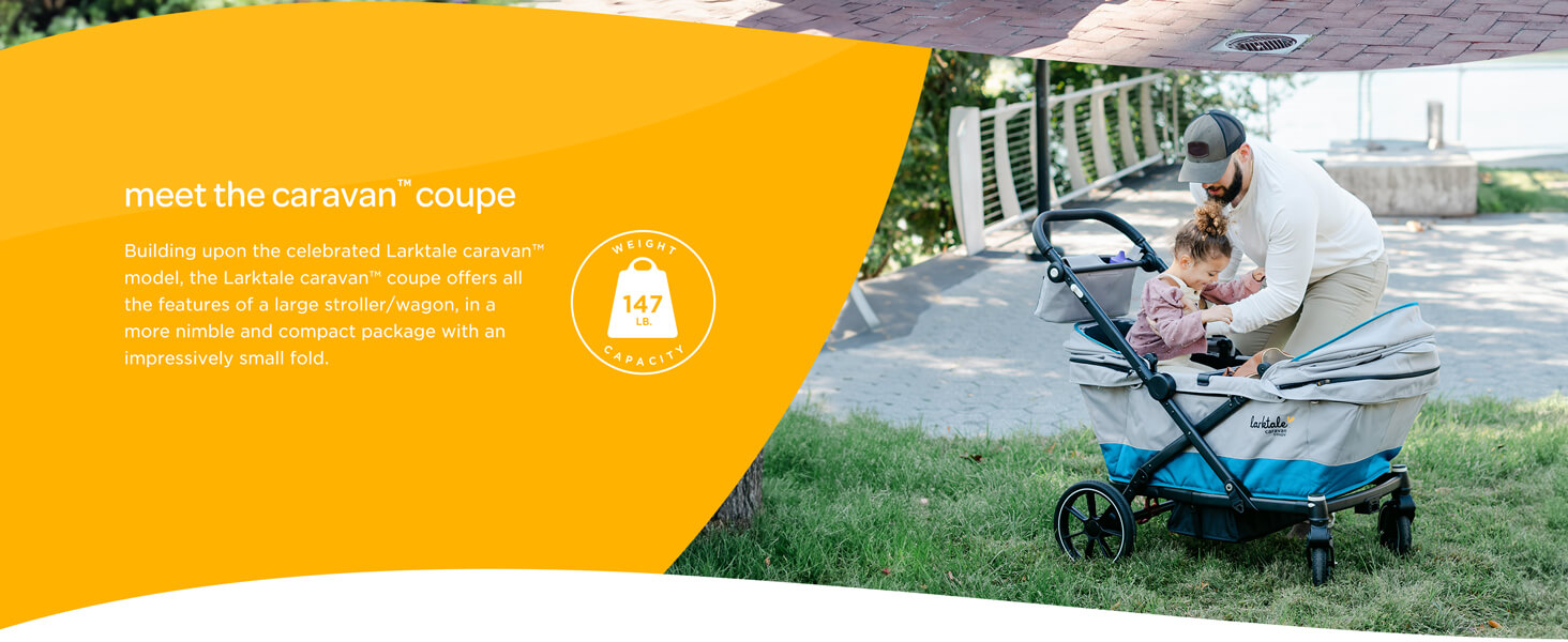 Meet the Larktale caravan coupe stroller