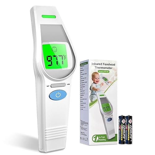 Thermometer for Kids and Adults,HOLFENRY Touchless Forehead Thermometer for Object/Body Temperature,Non Contact Thermometerwith Fever Alarm+Mude+Backlight,Infrared Head Thermometer fsa/hsa Eligible - Jamouz