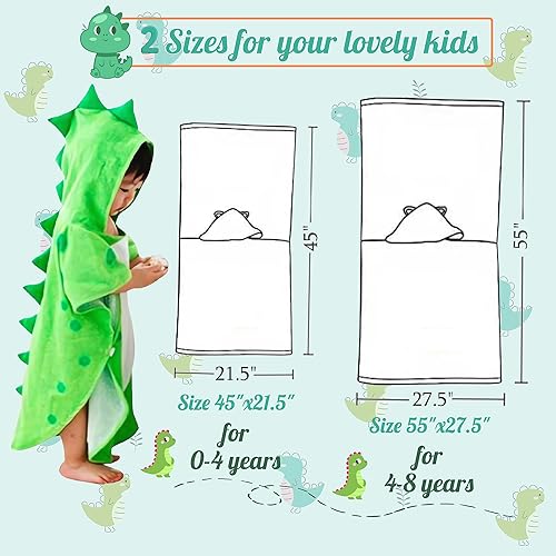 Soft Cotton Baby Bath Towel Beach Towel Bathrobe for Kids 0-8 years - Jamouz