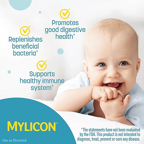 Infants' Mylicon Daily Probiotic Drops, for Colic and Fussiness, 8mL, 21 Daily Doses - Jamouz