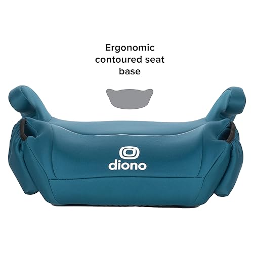 Diono Solana, No Latch, Pack of 2 Backless Booster Car Seats, Lightweight, Machine Washable Covers, Cup Holders, Black - Jamouz