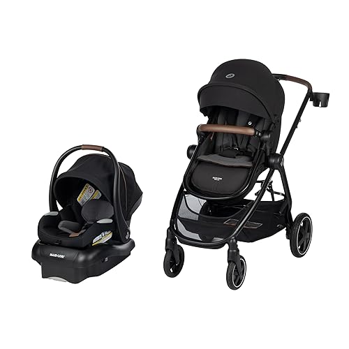 Maxi-Cosi Zelia™ Luxe 5-in-1 Modular - Baby Travel System Car Seat and Stroller, Infant Car Seat and Stroller Combo, Baby Car Seat and Stroller Combo in New Hope Tan - Jamouz
