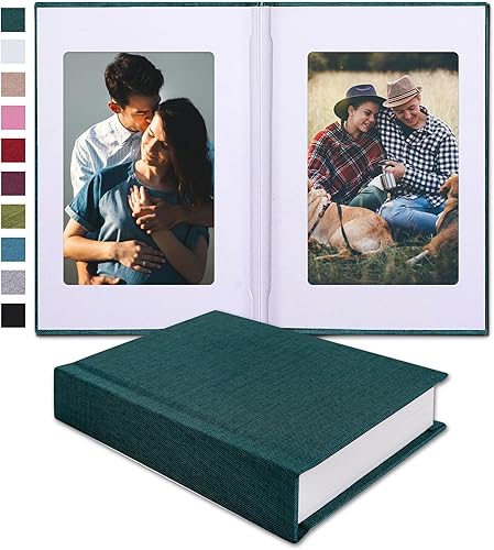 Small 4x6 Photo Album with Writing Space Holds 30 Photos Ideal for Wedding Theme-Album and Baby Photo Album (Beige) - Jamouz