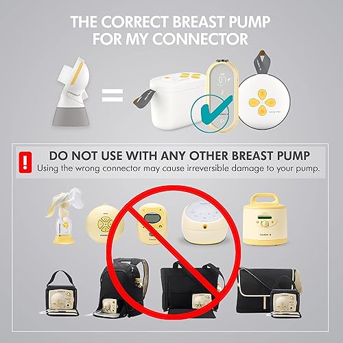 Medela PersonalFit Flex Replacement Connectors, 2 per Count, Compatible with Pump in Style MaxFlow, Swing Maxi and Freestyle Breast Pumps, Authentic Spare Parts - Jamouz