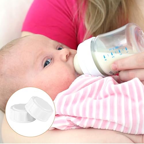 6pcs Travel Bottle Caps for Avent, Bottle Lids Replacement Baby Bottle Caps Baby Bottle Tops Compatible with Avent Wide-Mouth Bottles - Jamouz