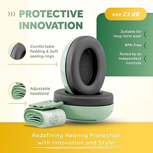 Schallwerk ® Mini+ Baby Ear Muffs – Noise Protection for Babies, Infants, Toddlers – CE & ANSI Certified Headphones - Jamouz