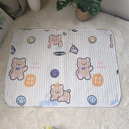 AUNMAS Bed Pads, Reusable Washable Mattress Protector Baby Diaper Changing Pad Liners Baby Crib Mattress (Happy Bear M) - Jamouz