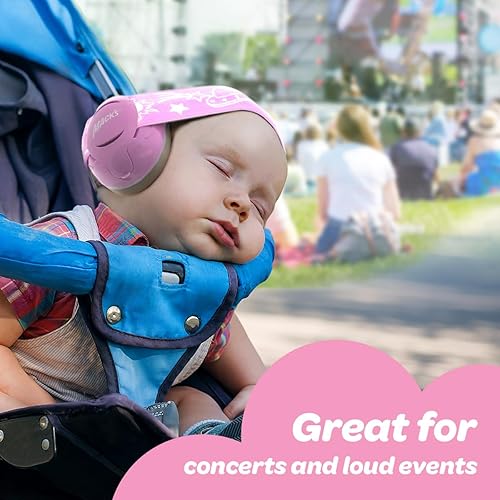 Mack's Baby Muffs | Baby Ear Muffs Noise Protection | High NRR | Noise Cancelling Headphones for Babies & Toddlers - Jamouz