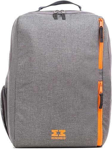 MiniMeis G4 Backpack, Grey-Melange - 28L - Compatible with MiniMeis G4 Child Shoulder Carrier - Jamouz