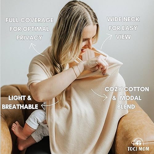 Nursing Cover – Soft, Breathable & Multi-Use | Full Coverage for Breastfeeding & Pumping | Lightweight & Stylish - Jamouz