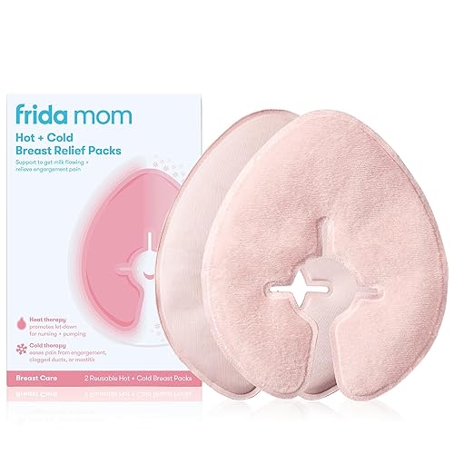Frida Mom Breastfeeding Therapy Packs, Cold & Hot Therapy Packs, Easter Basket Stuffer, Breastfeeding Essentials for Pain Relief, Lactation Support, and Postpartum Recovery - Jamouz
