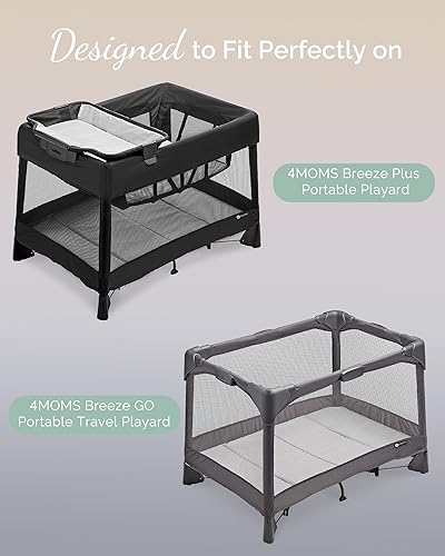 Graco Pack and Play Sheets Fitted – Compatible with Graco Pack n Play Playard Crib & Other 27 x 39 Inch Playpen Mattress, Buttery Soft Jersey Cotton Playard Sheets, Blue Sage Cloud 3 Pack - Jamouz