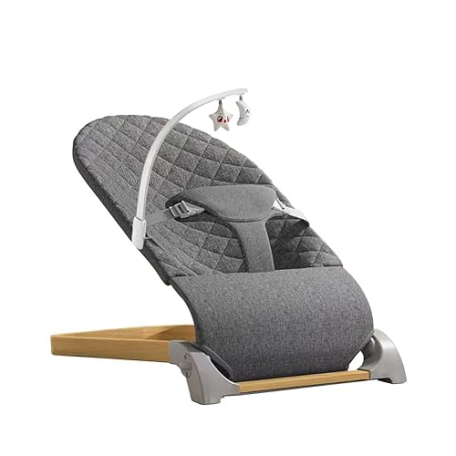 Baby Bouncer, Portable Baby Bouncer Seat for Babies 0-12 Months with 3 Hight Adjustable and Removable Bar, Portable Baby Bouncer Chair for Baby Newborn Toddler Infant - Jamouz