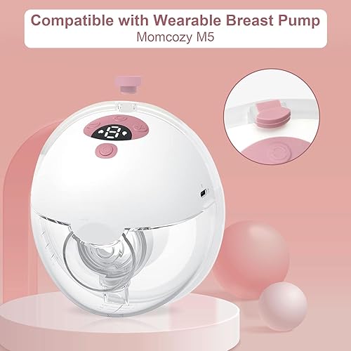 10PCS Breast Pump Parts, 6Pack Silicone Duckbill Valve & 4Pack Silicone Diaphragm Compatible with Momcozy M5 Wearable Breastpump, M5 Breast Pumps Replacement Accessories Breastfeeding Essentials Kit - Jamouz
