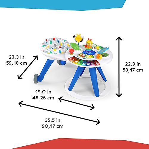 Baby Einstein Around We Grow 4-in-1 Walker, Discovery Activity Center and Table, Age 6 Months and up - Jamouz