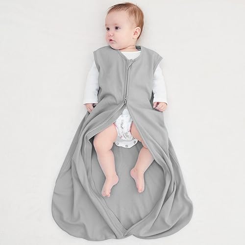 Yoofoss Baby Sleep Sack 6-12 Months Wearable Blanket for Babies 100% Cotton 2-Way Zipper TOG 0.5 Toddler Sleeping Sack 3 Pack, Soft Lightweight Sleep Sacks - Jamouz