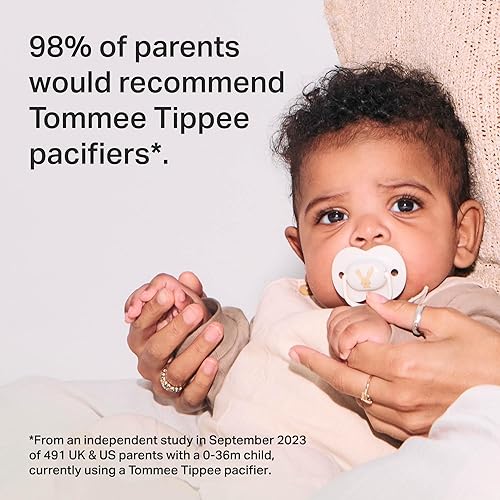 Tommee Tippee Fun Pacifier, 18-36 Months, 6 Pack with a Symmetrical, BPA Free Silicone Nipple - Jamouz