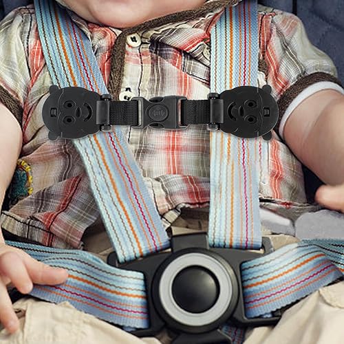 Anti Escape Baby Harness Chest Clip, Prevent Children/Kids Taking Their Arms Out of High Chairs/Strollers/Baby Reins(2 Pack) - Jamouz