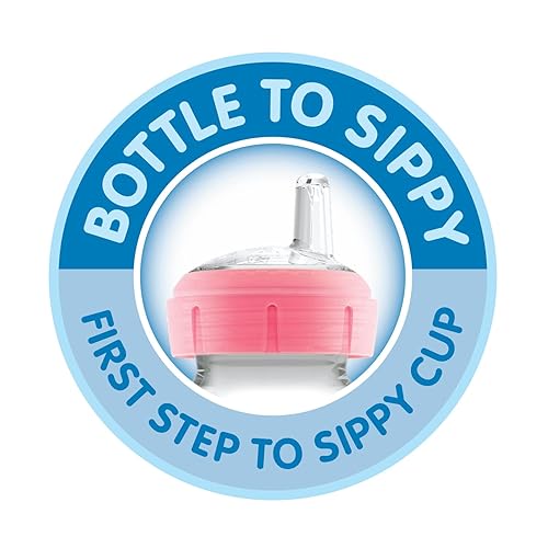 Dr. Brown's Milestones Wide-Neck Sippy Spout Bottle with 100% Silicone Handles, Easy-Grip Handles with Soft Sippy Spout, 9oz/270mL, Green & Gray, 2-Pack, 6m+ - Jamouz