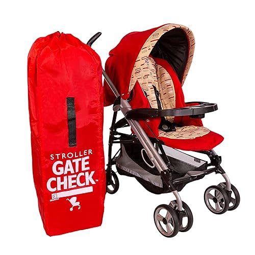 J L Childress Stroller Gate Check Bag - Red - Jamouz