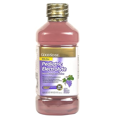 GoodSense Electrolyte Solution, Pediatric Oral Electrolyte Quickly Replenishes Fluids, Zinc, and Electrolytes Lost During Diarrhea and Vomiting, 1 Liter, Unflavored - Jamouz