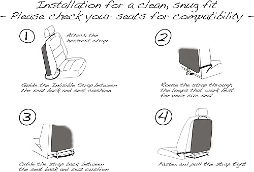 Premium Kick Mats - Luxury Seat Back Protectors and Seat Covers with Invisible Strap - 2-Pack - Light Tan (Light Beige) - Jamouz