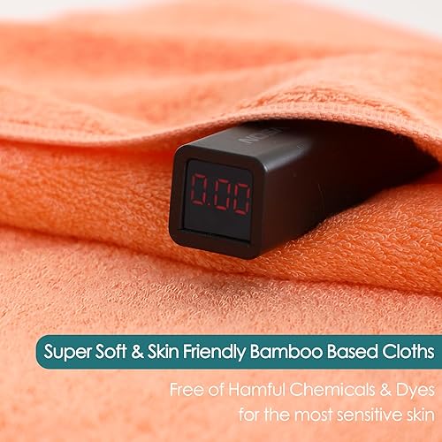 Wash Cloths 6 Pack, Reusable Makeup Remover Towel, 13x13 inch Large Washcloths for Face and Body, Super Soft and Skin Friendly Face Towel on Sensitive Skin, Easy to Rinse Grey Facial Cleaning Cloths - Jamouz