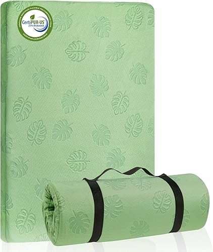 Lilian&Gema Pack and Play Mattress 38'x26', Portable Crib Mattress for Playpen, Pack N Play Mattress Topper, Soft Breathable Mini Crib Mattress with Waterproof Washable Cover for Baby Toddler - Jamouz