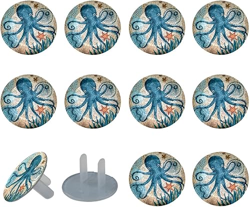 12 PCS Baby Child Proofing Outlet Covers, Electrical Safety Socket Protection Caps for 2-Prong Power Wall Plate Pure Black, czbhg-001 - Jamouz