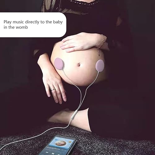 Bellytunes Prenatal Pregnancy Earbuds Adapter System Turns Ear Bud Into Baby Bump Belly Speakers Pregnancy Headphones Safely Play Music, Sounds, and Voices to Your Baby in The Womb - Jamouz