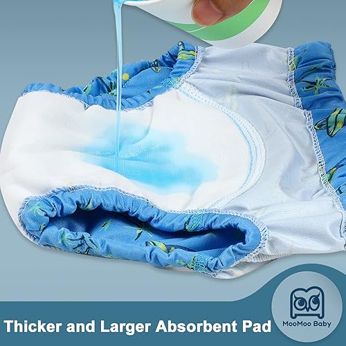 MooMoo Baby Plastic Training Underwear Leakproof Rubber Pants for Potty Training for Boys and Girls - Jamouz