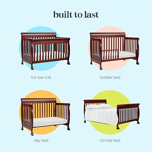 DaVinci Kalani 4-in-1 Convertible Crib in White, Greenguard Gold Certified - Jamouz