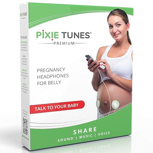 Premium Award-Winning Baby Bump Headphones; #1 Pregnancy Speakers to Play Music, Sound and Talk to Your Baby, Green - Jamouz