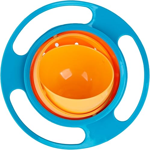 Berry President Magic Bowl 360 Degree Rotation Spill Resistant Gyro Bowl with Lid For Toddler Baby Kids Childre (Pink) - Jamouz