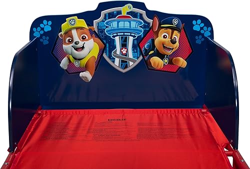 Delta Children - Nick Jr. PAW Patrol Wood and Metal Toddler Bed, Blue - Jamouz