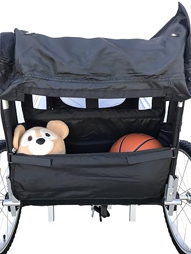 Booyah Strollers Double Child Baby Bike Bicycle Trailer, Jogger, Stroller with Suspension (Green) - Jamouz