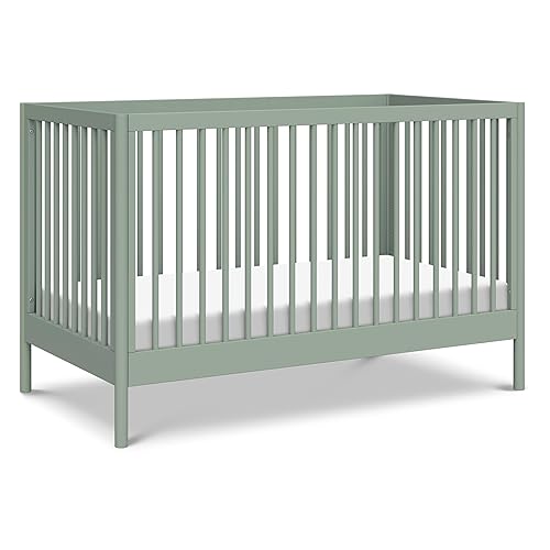 DaVinci Birdie 3-in-1 Convertible Baby Crib - GREENGUARD Gold Certified Crib - Convertible Crib to Toddler Bed and Daybed - Baby Bed w/ 4 Adjustable Heights - Easy to Assemble Wooden Crib - Honey - Jamouz