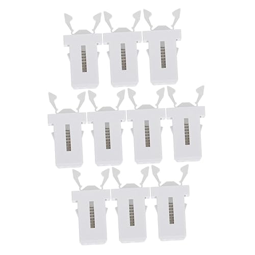 Generic 10pcs Switch Lock Trashcan Lock Trash Bin Lock Replacement Buckles for Trashcan Household Waste Bin Clip Latches Trashcan Supplies Trashcan Buckle White Button Plastic Garbage Can - Jamouz