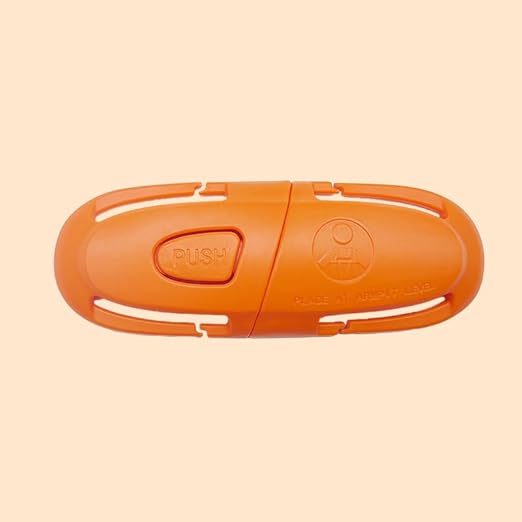 Universal Child Car Seat Chest Harness Clip Universal Safer Belt Clip Buckle Lock Stroller Chest Clip Adjustable Guard for Baby and Kids (Black) - Jamouz