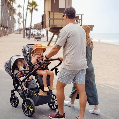 Veer Switchback Second Seat Adapter Kit | Easily Add an Additional Switchback Seat, Bassinet, or Infant Car Seat (with Adapters Sold Separately) to The &Roll Stroller Frame - Jamouz