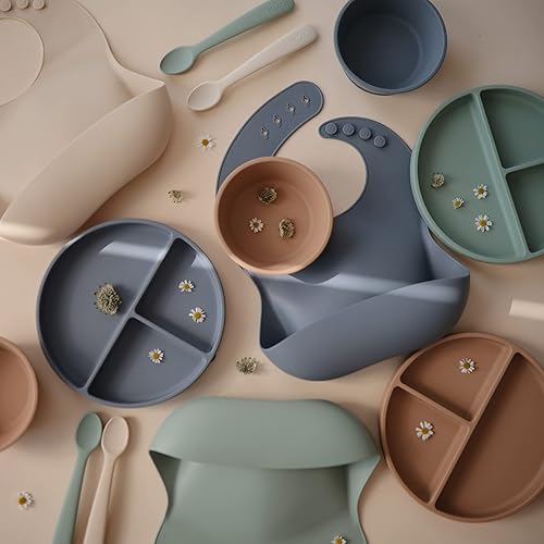 mushie Silicone Suction Plate | BPA-Free Non-Slip Design (Ivory) - Jamouz