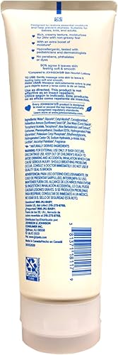 Johnson's Skin Nourish Creamy Oil, Aloe Scent & Vitamin E, Creamy Oil Helps Prevent Dryness & Moisturizes Baby's Delicate Skin for 24 Hours, Hypoallergenic & Non-Greasy, 8 fl. oz - Jamouz