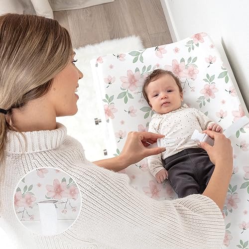 Stretchy Changing Pad Covers for Boys Girls,2 Pack Jersey Knit,Elephant & Whale - Jamouz