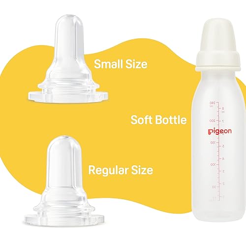 Pigeon Baby Cleft Palate Bottle with 2 Nipples, 8.11 Oz, Please Use It Under The Guidance of a Pediatrician - Jamouz
